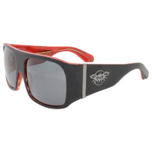 Matte Black-Red w/ Smoke Polarized Lens