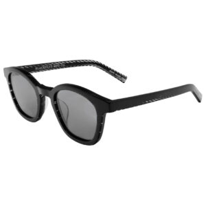 Black-Clear Stripe w/ Smoke Polarized Lens