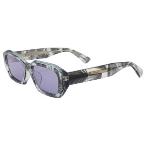 Crystal Clear Feather w/ Purple Lens