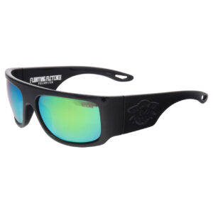 Shiny Black w/ Green Mirror Polarized Lens